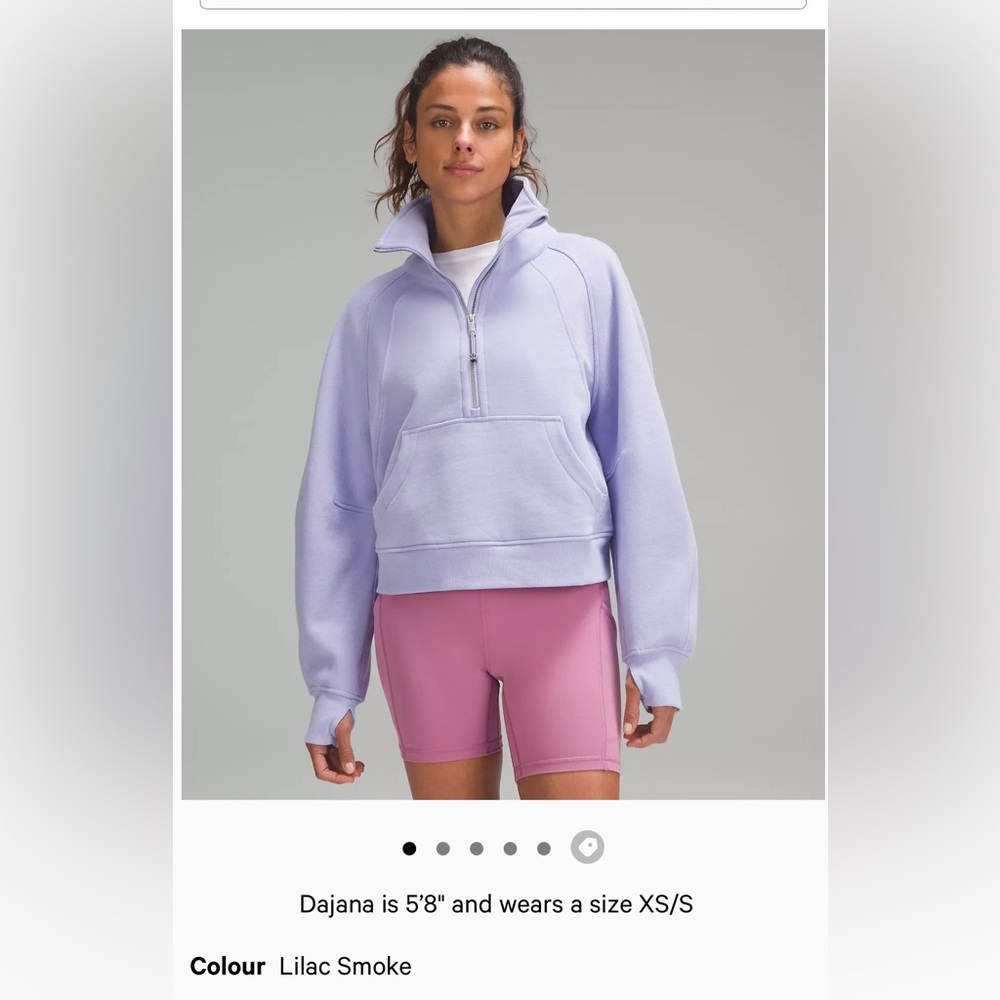 Lilac Smoke Lululemon Scuba Oversized Funnel Neck XL/XXL